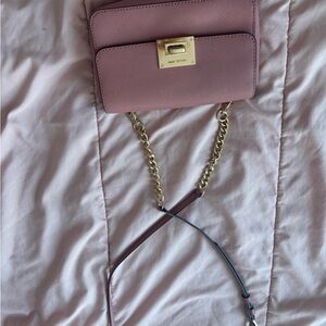 Michael Kors Blush Crossbody Bag with Gold Accents